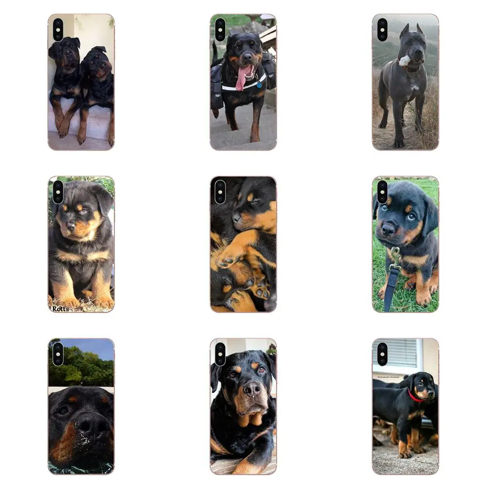 Собака Ротвейлер щенков жесткий силиконовый чехол для Huawei NOVA 2 V20 Y3II Y5 Y5II Y6 Y6II Y7 Y9 G8