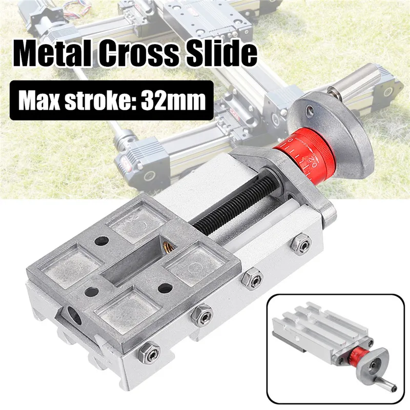 

118mm Metal Cross Slide Longitudinal Slide Block Z008M For Mini Lathe Feeding Relieving Axis Y/Z Feed Release Axis