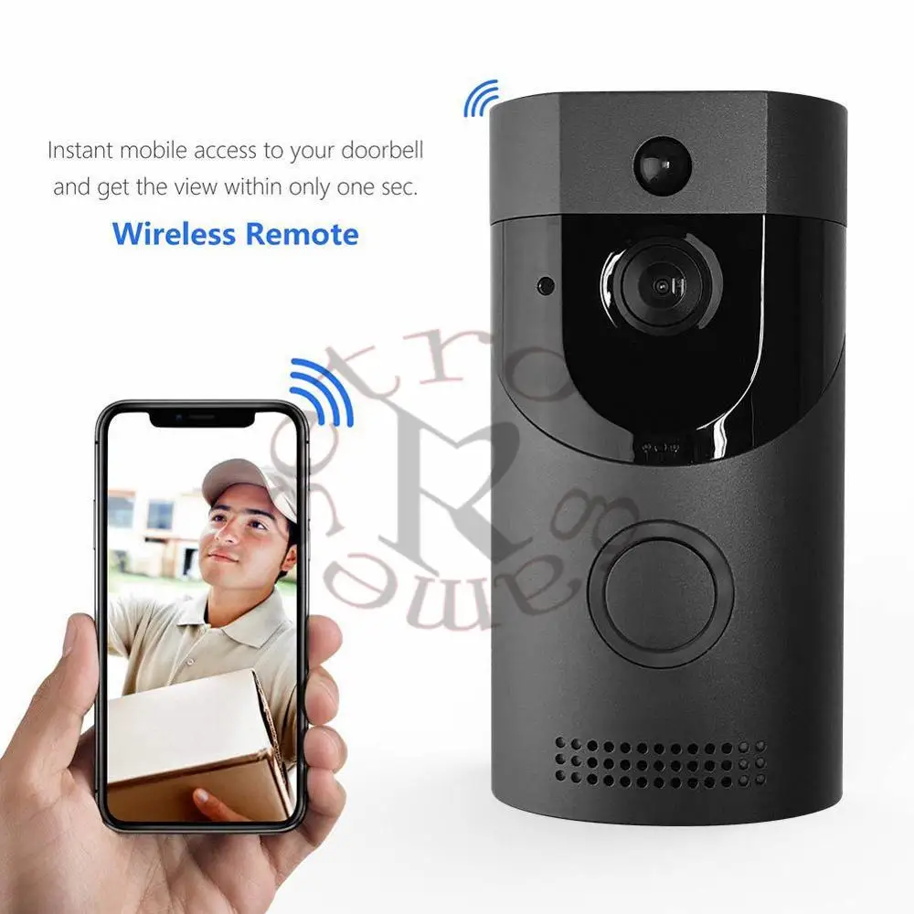 Водонепроницаемый дверной звонок Камера B30 WI-FI видео-дверной 720P Smart Ночное