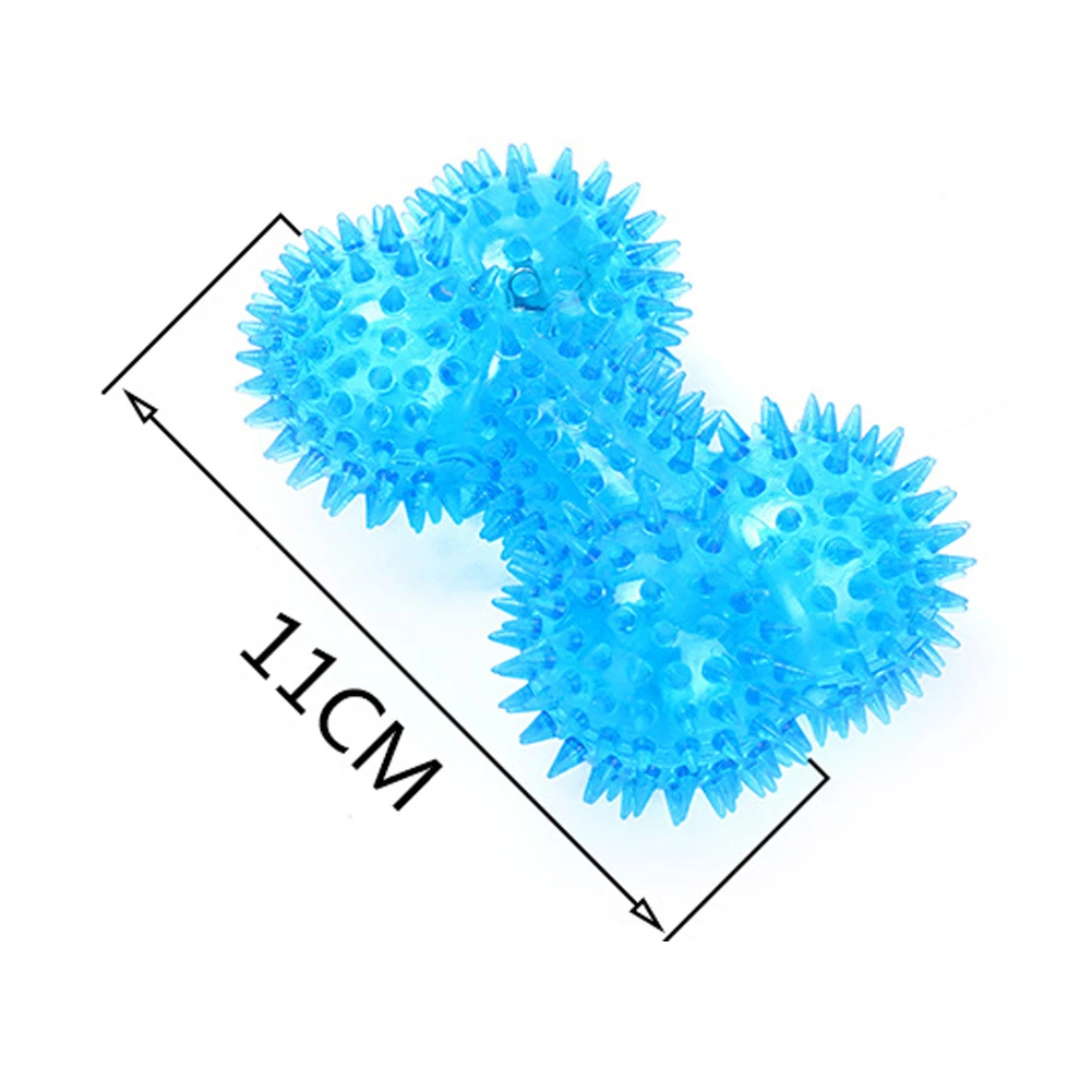 Жевательные пищалки для собак красочные мягкие резиновые светящиеся мячи