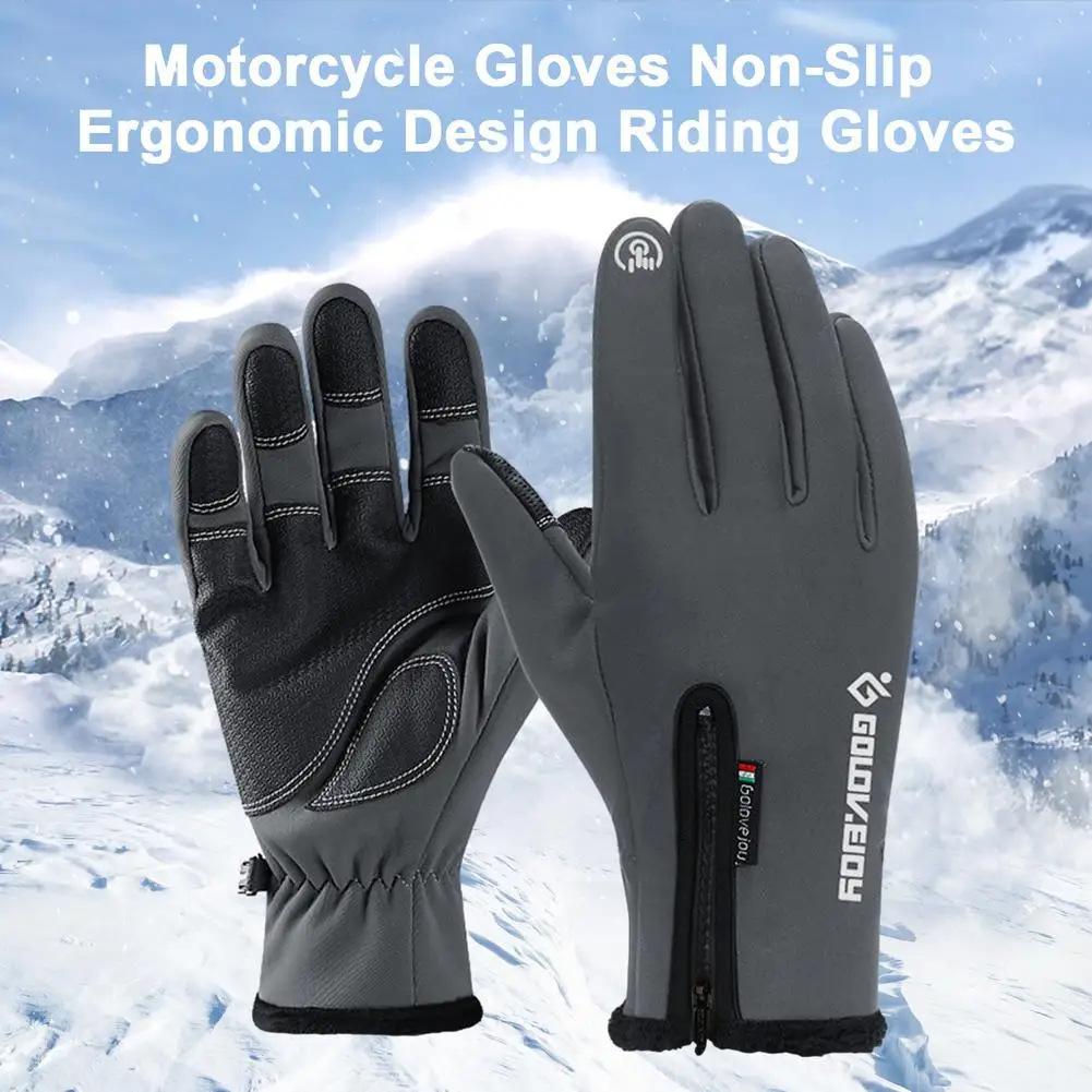 

Outdoor Winter Gloves Waterproof Moto Thermal Fleece Lined Resistant Touch Screen Non-slip Motorbike Motocross Riding Gloves