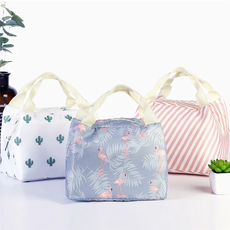 Hot Lunch Bag Insulated Thermal Cool Bags Picnic Food Box Built in Aluminium Foil | Багаж и сумки