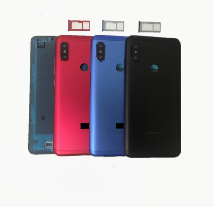 Оригинальная задняя крышка аккумуляторного отсека для Xiaomi Redmi Note 6 Pro Global + боковой