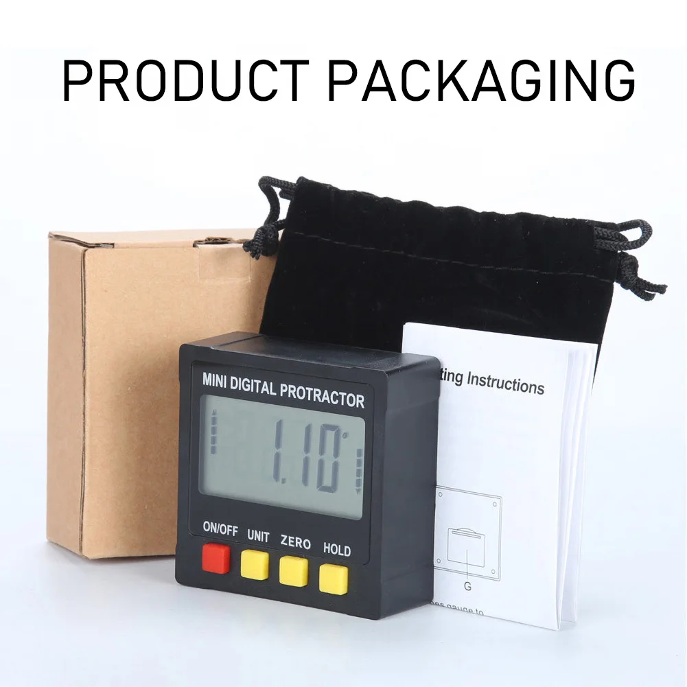 

2021 Angle Meter Digital Protractor Inclinometer Electronic Level Box Magnetic Base Angle Finder Meter Bevel Box