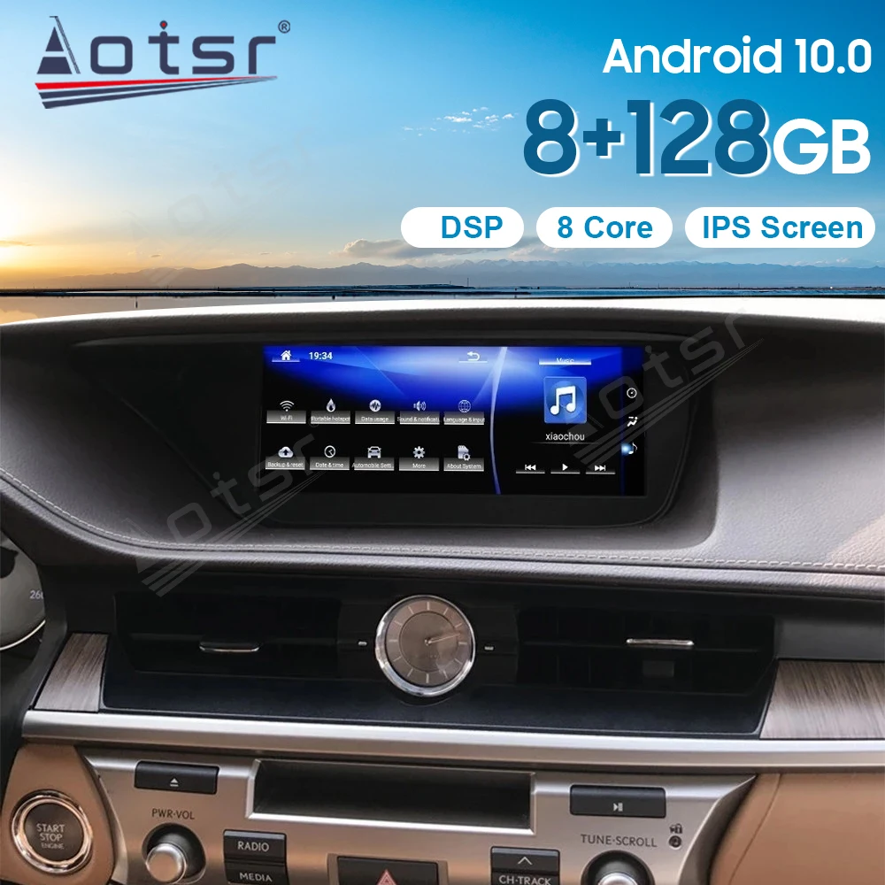 Android 10 8 + 128 ГБ для Lexus ES 2013-2017 Автомобильный мультимедийный проигрыватель Авто
