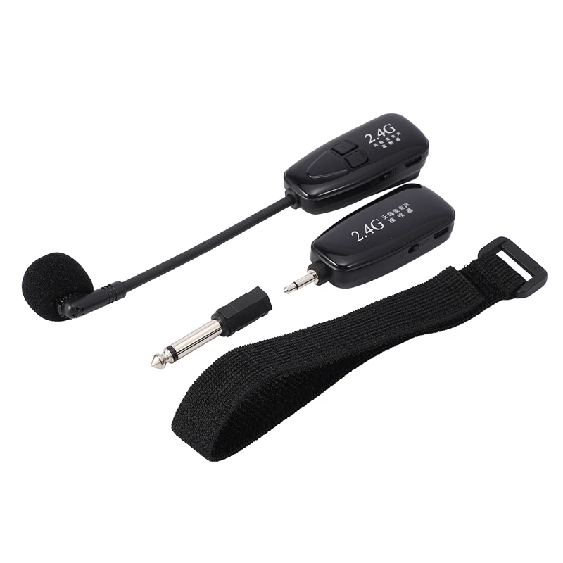 Беспроводной петличный микрофон с зажимом для галстука 2 4 ГГц | Электроника