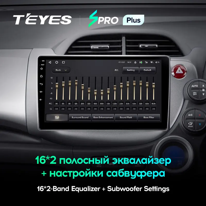 TEYES SPRO Plus Штатная магнитола For Хонда Джазз GG Фит GE GP Honda Jazz 2008 - 2014 Fit 2007 Right hand driver 2DIN