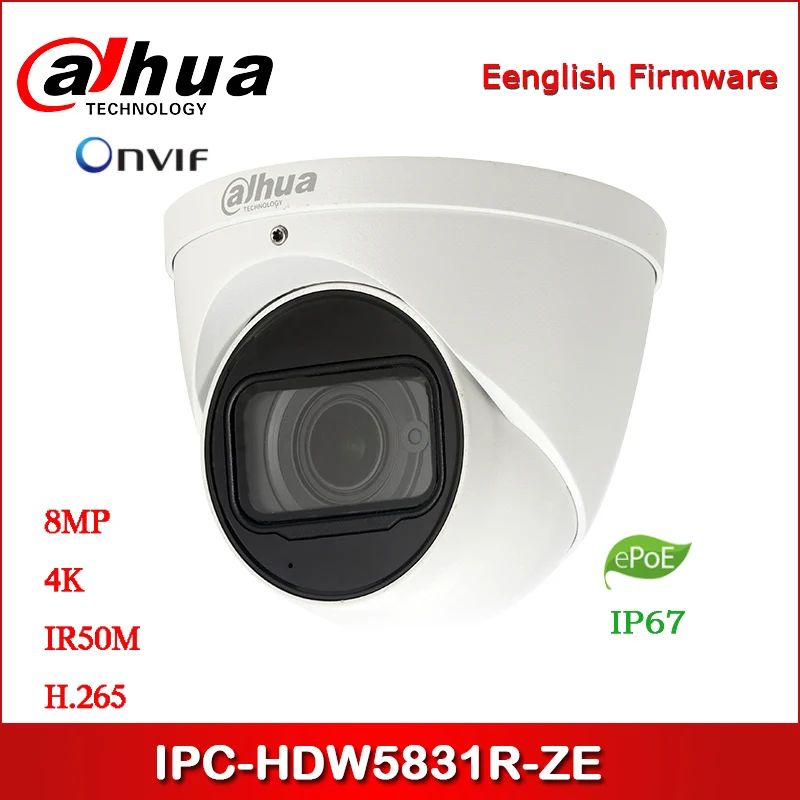 Dahua IP camera 8MP IPC-HDW5831R-ZE security with POE network | Camera