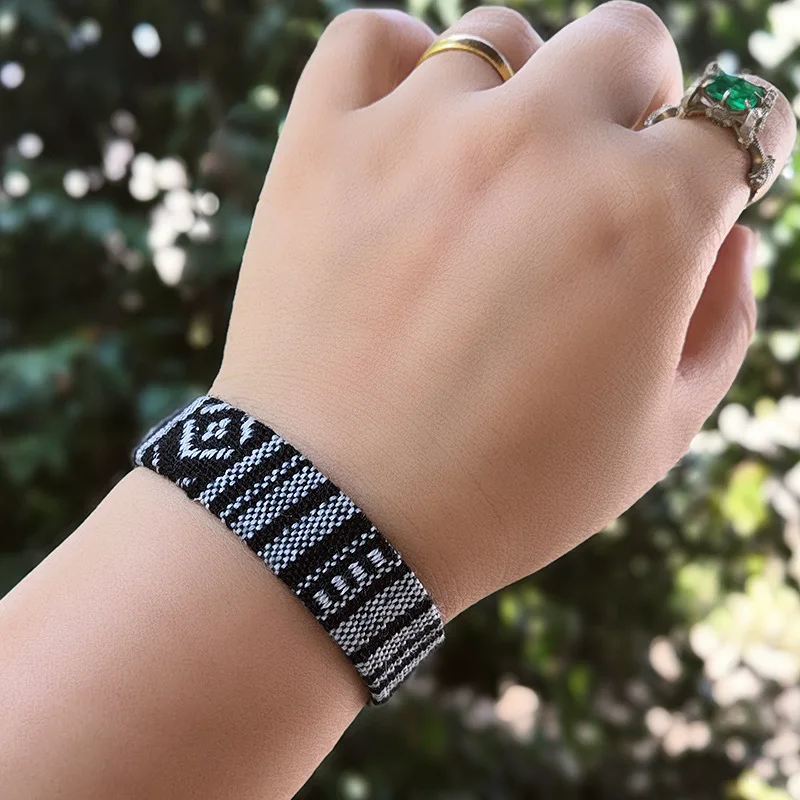 Женский плетеный браслет в этническом стиле ручной работы Бохо|Браслеты с