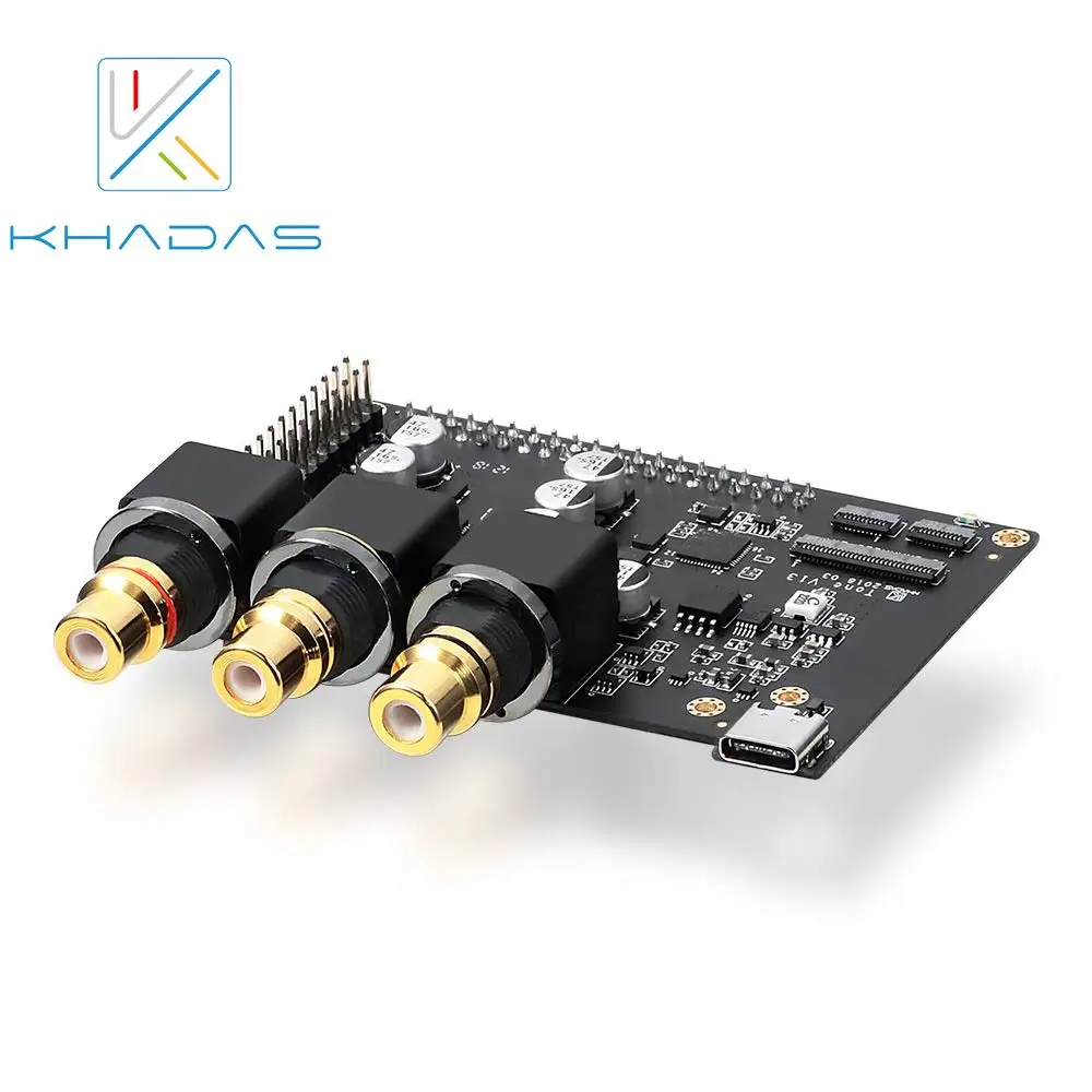 Tone Board Khadas Hi Res аудио USB DAC с чипом 32 битная ES9038Q2M XMOS XU208 Android/Linux Windows/ Mac/Raspberry pi 3