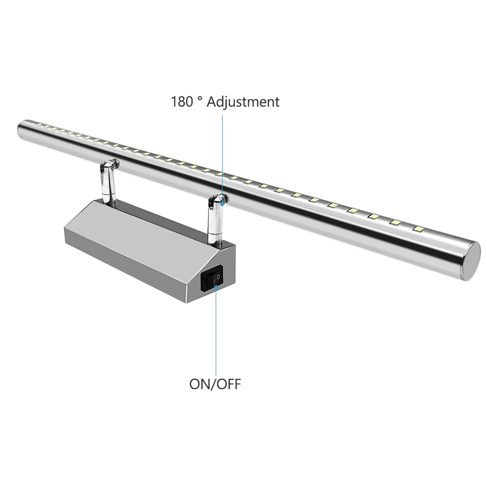 Светодиодный настенный светильник 3 Вт 5 7 из нержавеющей стали Зеркальный
