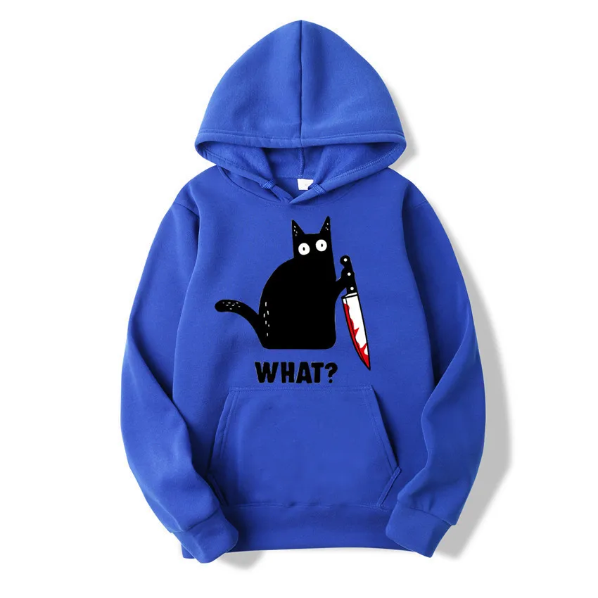 

Women Cat Hoodies Plus Size 4XL Killer Cats Oversized Crewneck Anime Hoodie Sweatshirt For Men