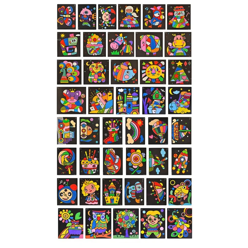 

Children's Sand Painting Set DIY Color Sand Painting Color Sand Toy Kindergarten Handmade Arts and Crafts Toys Kids Gift