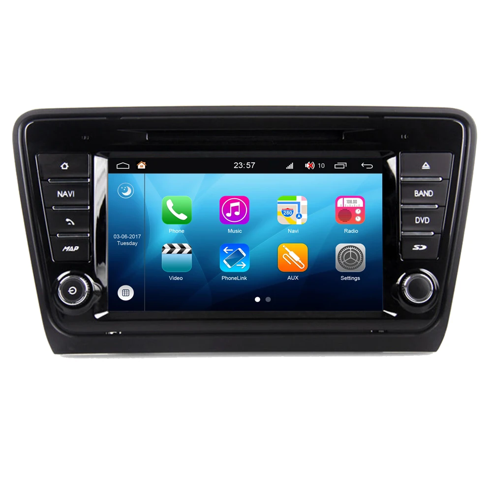 RoverOne Android 8 0 Автомобильная Мультимедийная система для Skoda Octavia 2013 2014 Радио DVD GPS