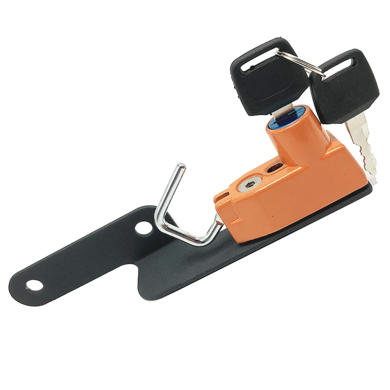 Мотоциклетный шлем замок Крепление крюк сторона Противоугонная безопасность с 2