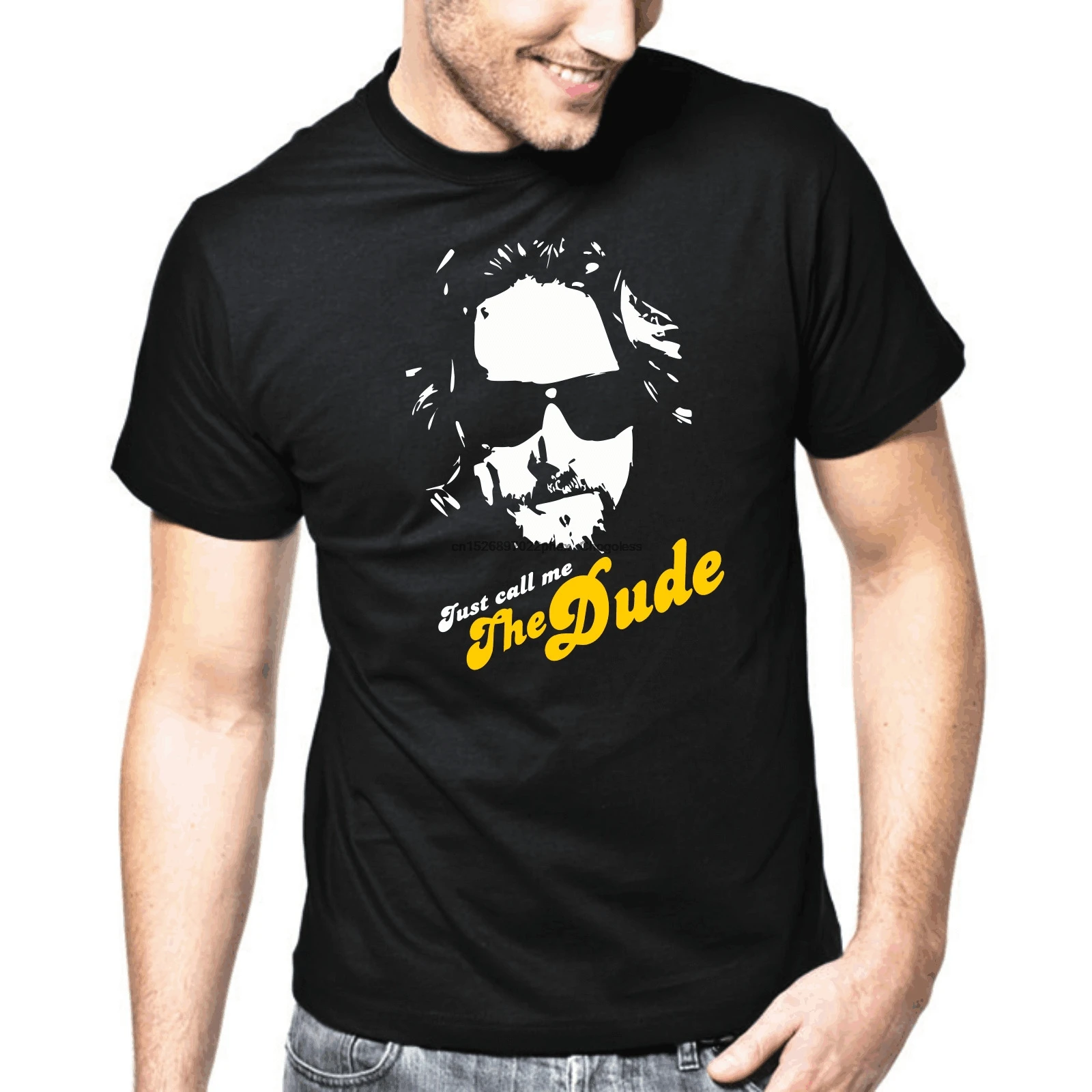 Футболка в стиле ретро для фанатов фильма Лебовски из Just call me the Dude|Мужские