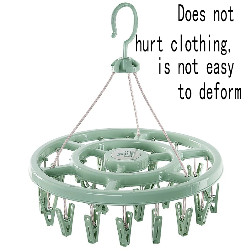 12/24 зажим круглая пластиковая подвесная сушилка для белья многофункциональная