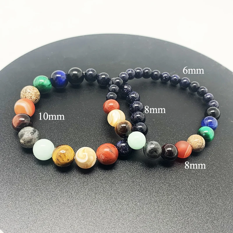 

Charm Galaxy Natural Stone Bracelet Universe Eleven Constellation Healing Bracelet for Men and Women Mysterious Jewelry Gifts