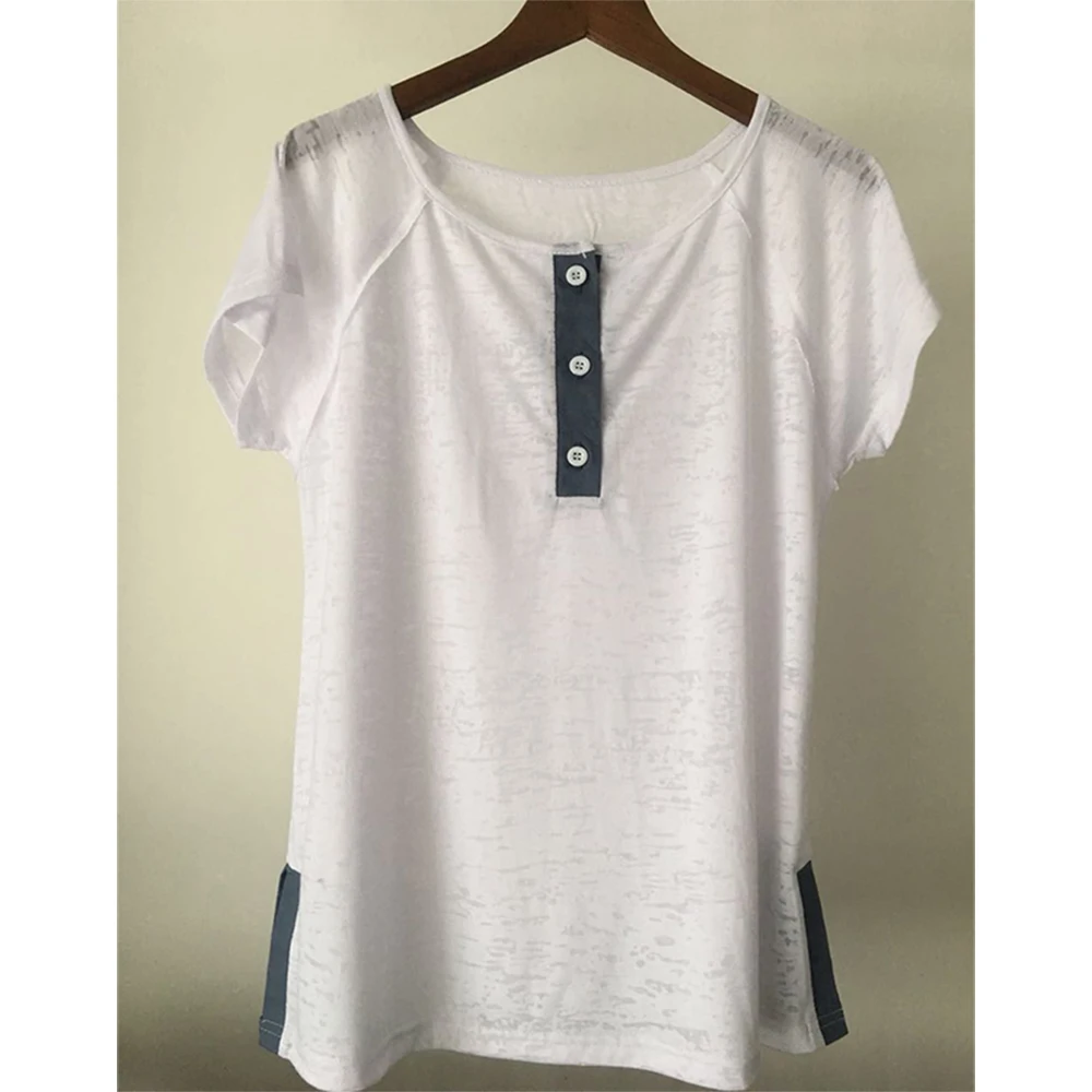 Мягкая женская футболка Повседневная рубашка для улицы хлопок удобные топы с