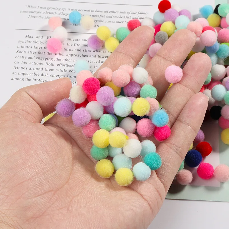 10 мм разноцветные белые черные мини помпоны мягкие шарики Помпоны DIY Швейные