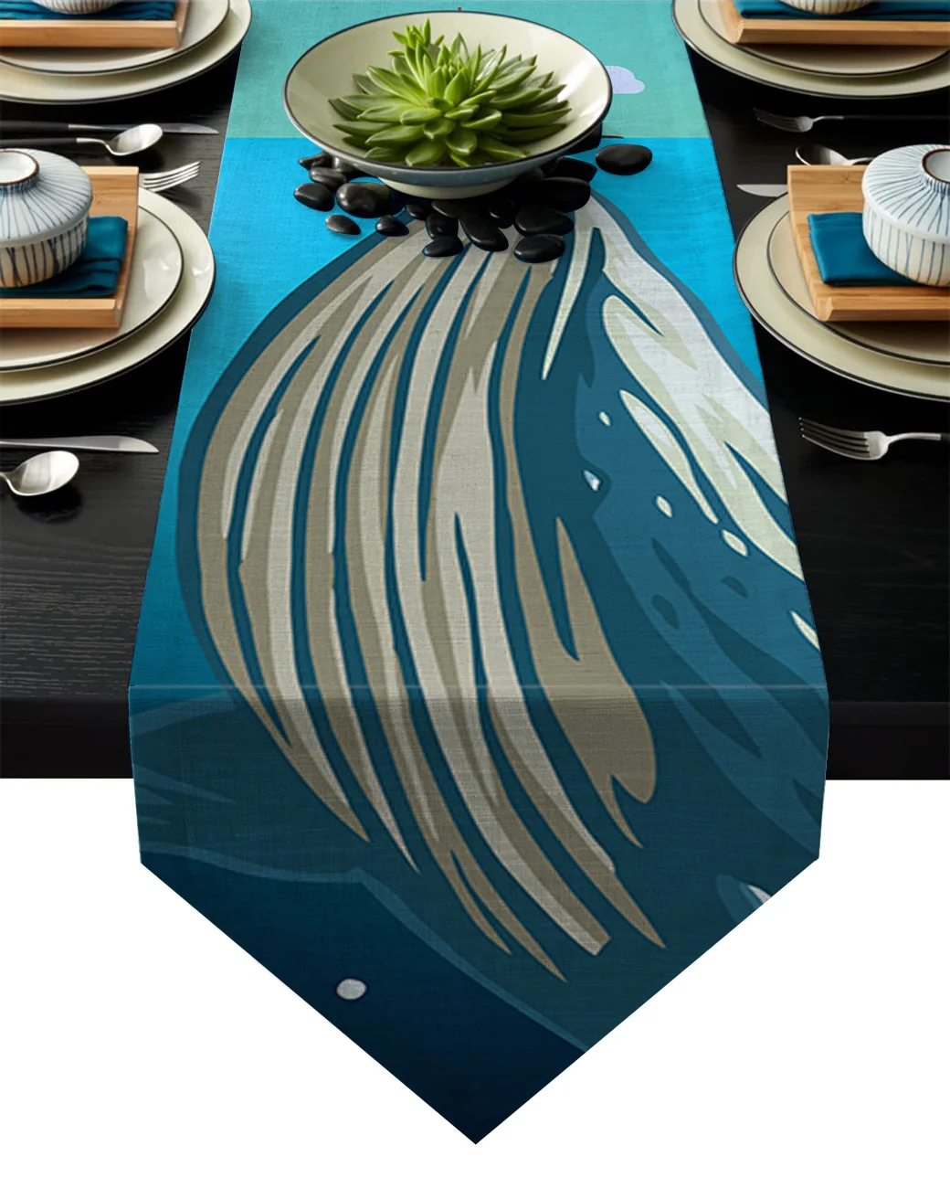 Маяк Кита темно синий настольная дорожка рождественские украшения для дома