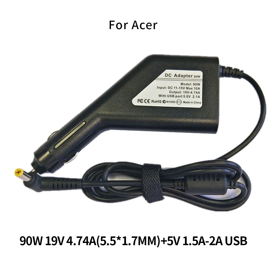 1x90W 65W 45W 19V 20V ноутбук Автомобильное зарядное устройство USB DC AC портативный блок