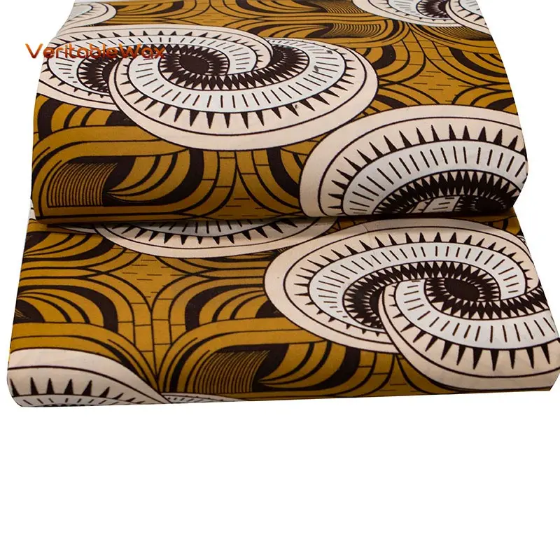 

2020 New Africa Nigerian prints batik fabric real wax patchwork sewing dress craft cloth polyester high quality Ankara FP6293