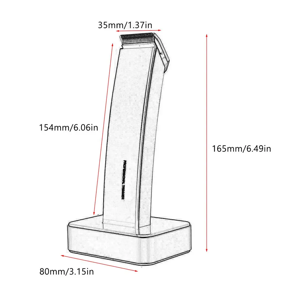 

2020 Wireless Electric Hair Trimmer Km-619 Plastic+Metal Rechargeable Hair Clipper Beard Shaver Razor Barber 1 Set