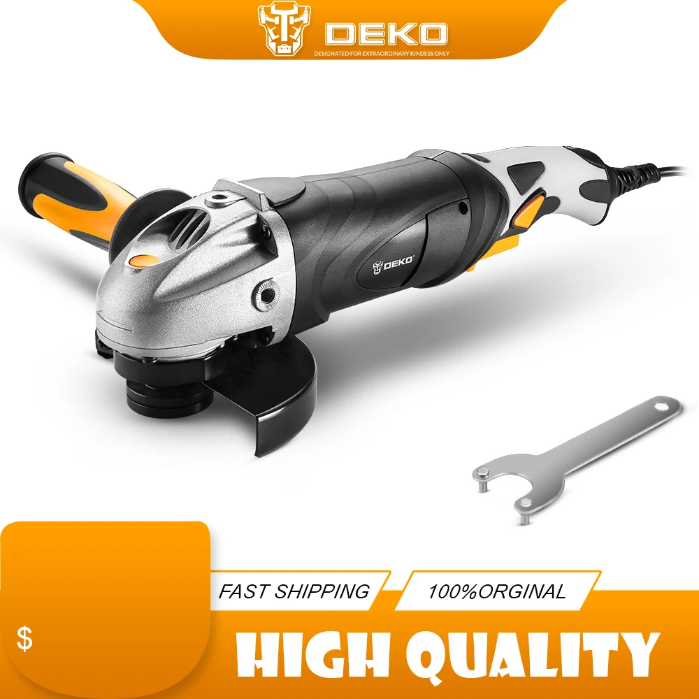 Электрическая угловая шлифовальная машина DEKO 220 В 125 мм электроинструмент для