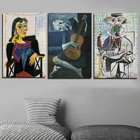 Абстрактная Картина на холсте с изображением Пабло Пикассо, домашнее украшение для гостиной, современные Фотообои