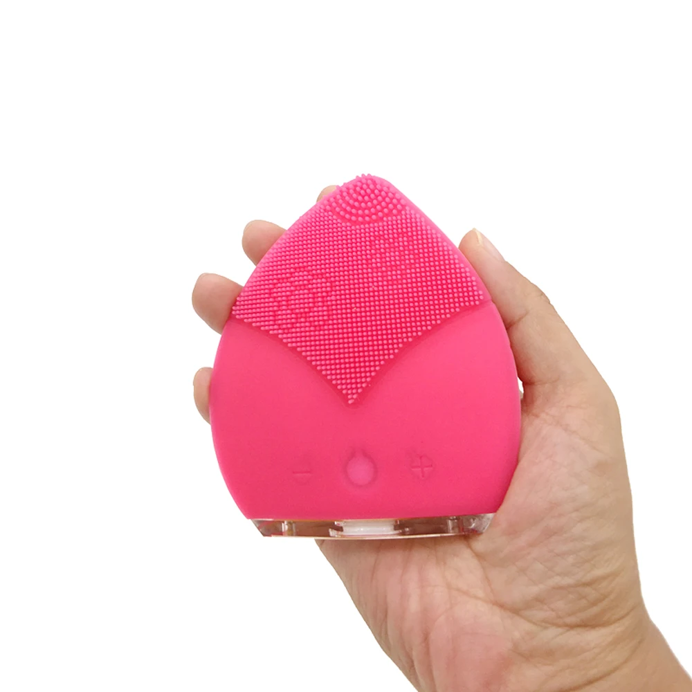 Электрическая Очищающая силиконовая щетка для лица звуковая вибрация очищающее