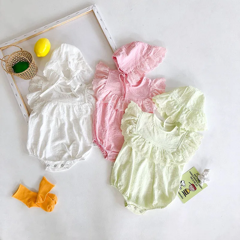 

HAYANA 2021 Summer New Baby Clothes Newborn Bodysuit Sleeveless Toddler Outfits Baby Girl Clothes