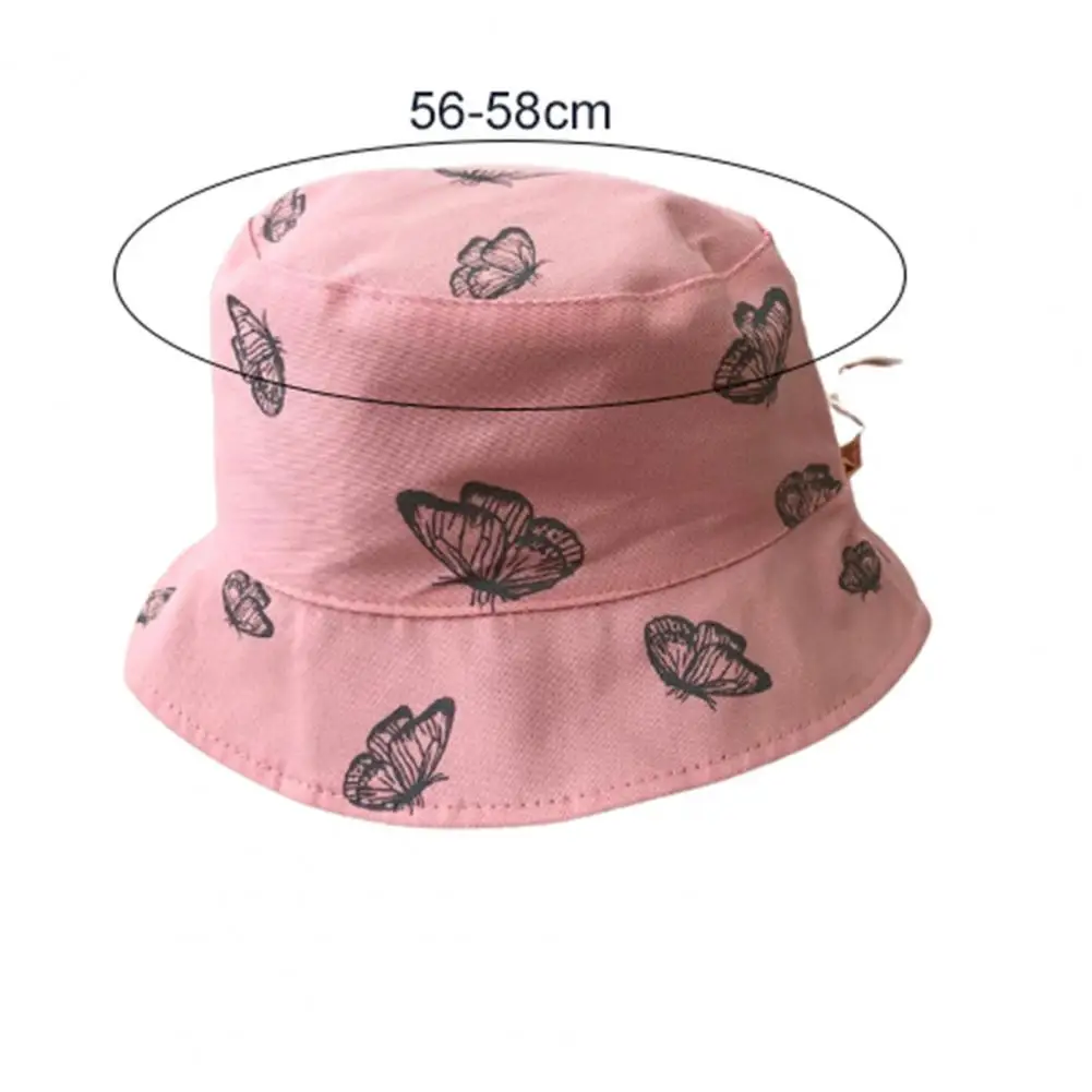 

Bucket Hat Butterfly Pattern Sun Protection Breathable Unisex Print Double-Side-Wear Reversible Bucket Hat for Travel