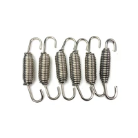 6pcs motorcycle exhaust pipe muffler springs hooks stainless steel spring hook scooter motorcycle scooter accessories