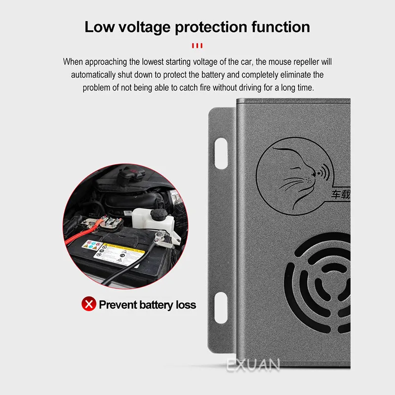 

Mousetrap Automobile Mousetrap Special Ultrasonic Mousetrap for Engine Compartment Electronic Mousetrap for Automobile