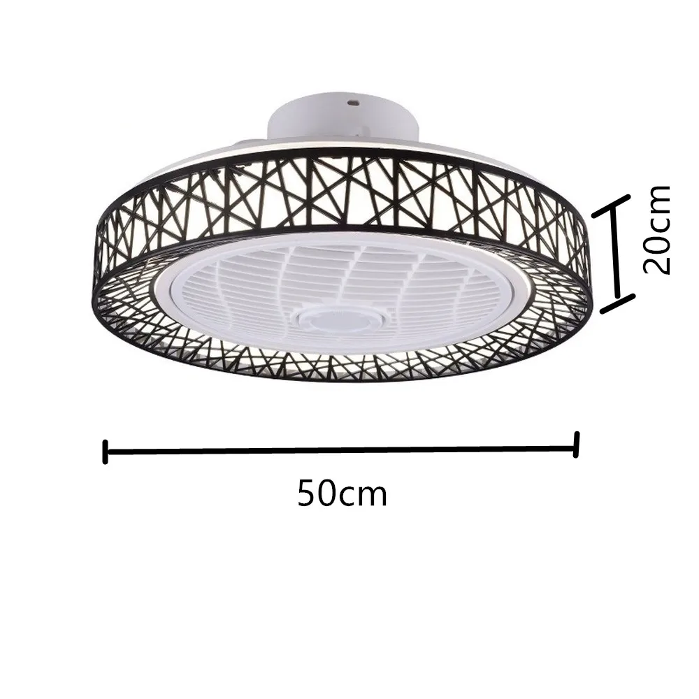 

Bird's nest led ceiling fan lamps with lights remote control smart app WiFi ventilator lamp Silent Motor bedroom decor fans 50cm
