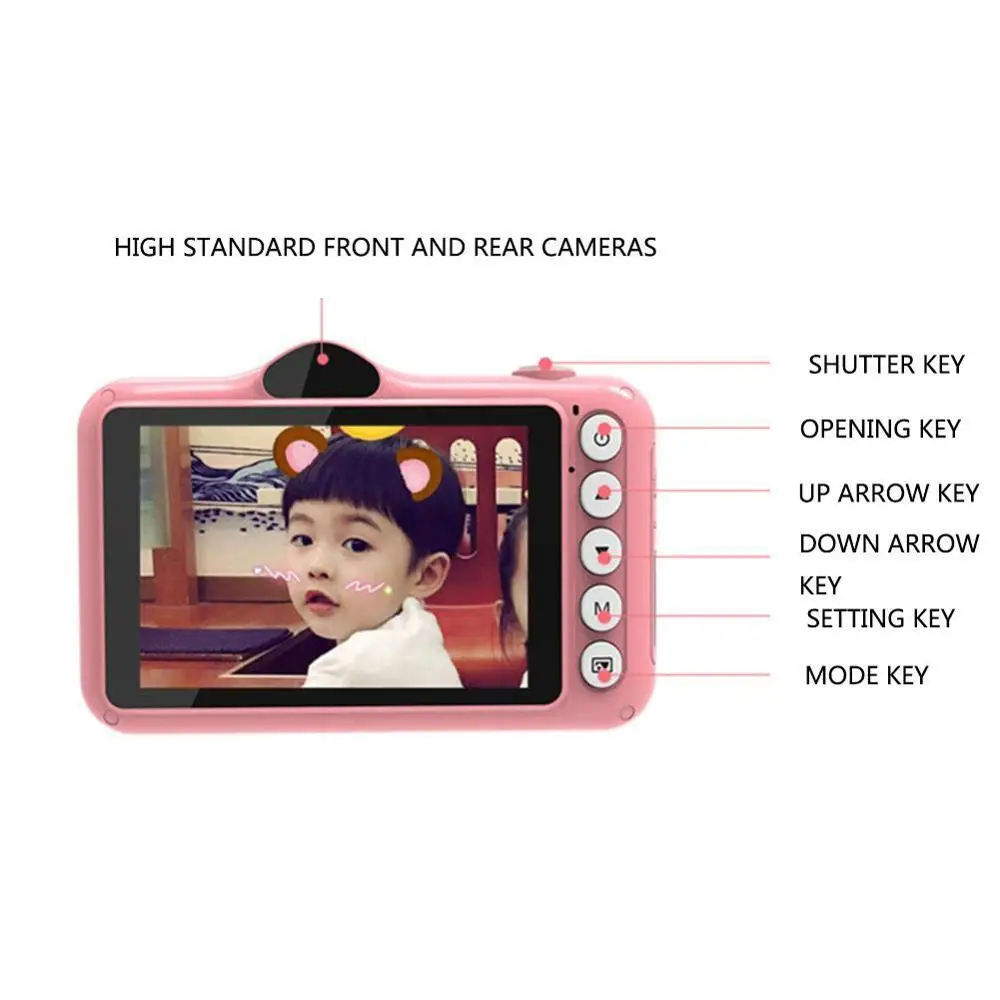Мини цифровая камера 3 5 дюйма милые Мультяшные игрушки для детей подарок на день