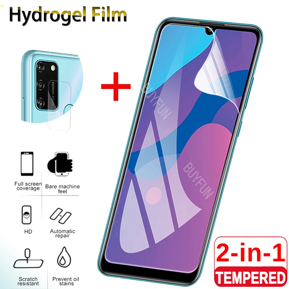 2в1 Гидрогелевая пленка для защиты экрана Huawei Honor 9 9a 9c 9s 9x pro global 8a prime 8c 8s 8x