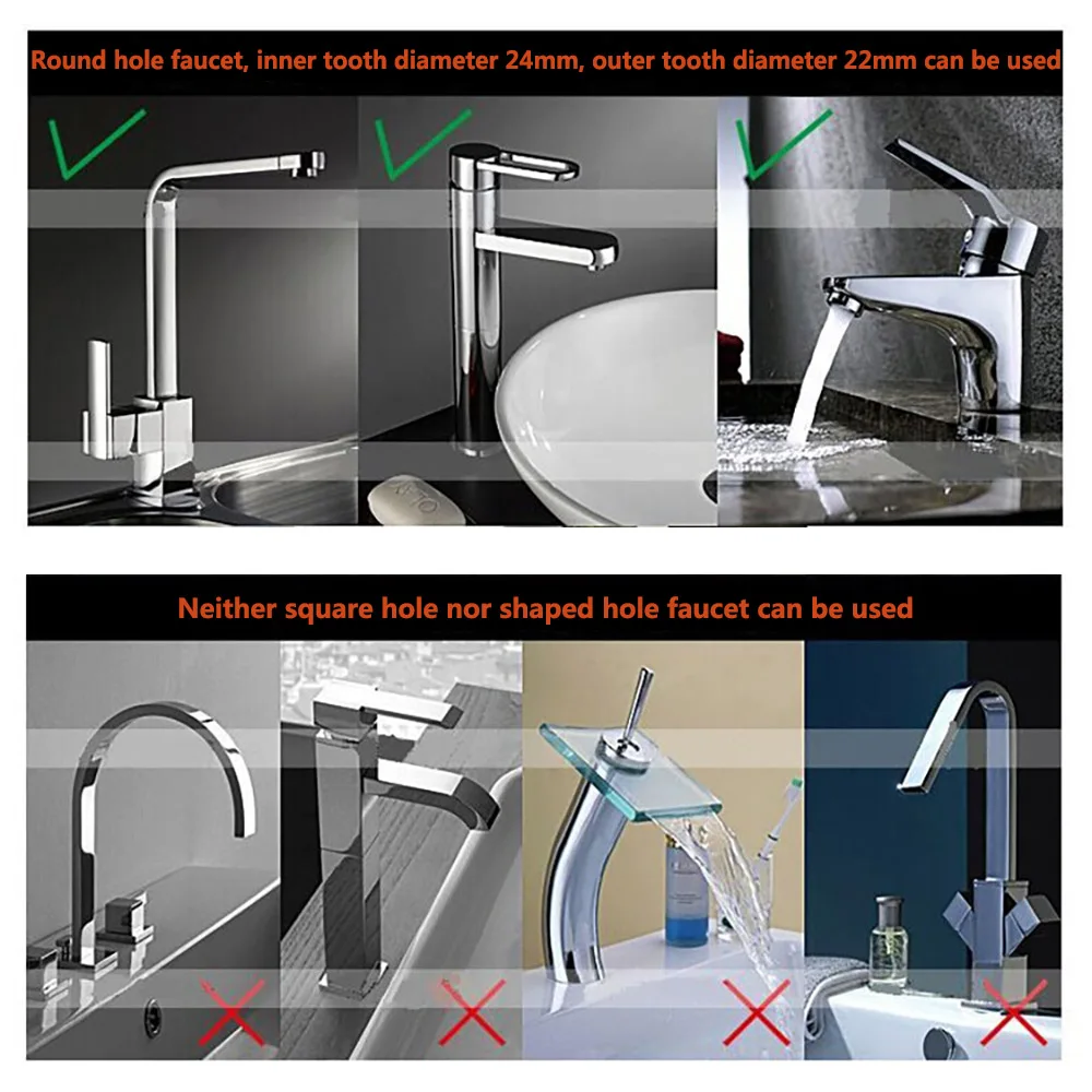 

Kitchen Water Saver Tap 360 Rotate Swivel Saving Aerator Diffuser, Faucet Nozzle Filter Adapter for Kitchen Bathroom 1pcs