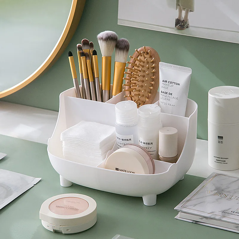 Makeup Organizer Bathroom Storage Box Cosmetic Organiser Office Desktop Make Up Jewelry Storage Box Sundries Container