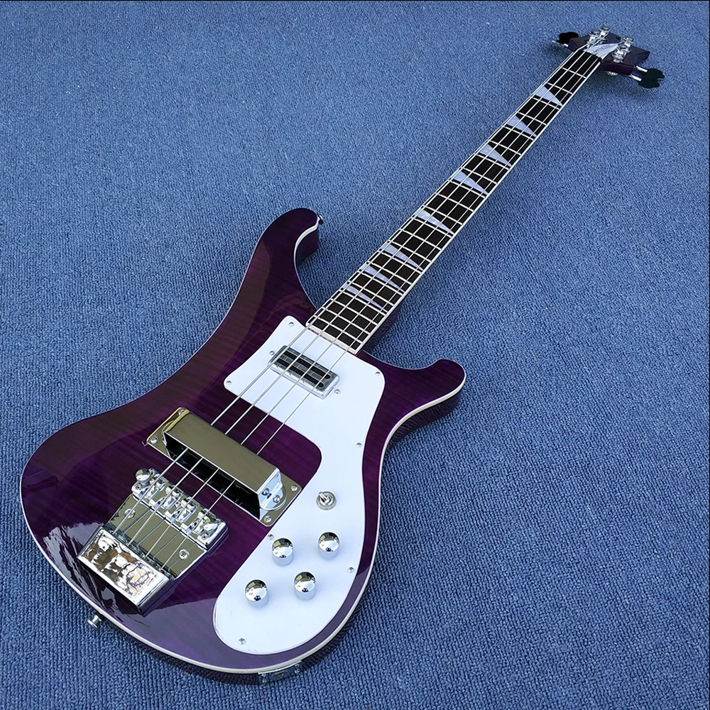 2019 Высококачественная электрическая гитара Ricken 4003 4 струны бас фиолетовая краска