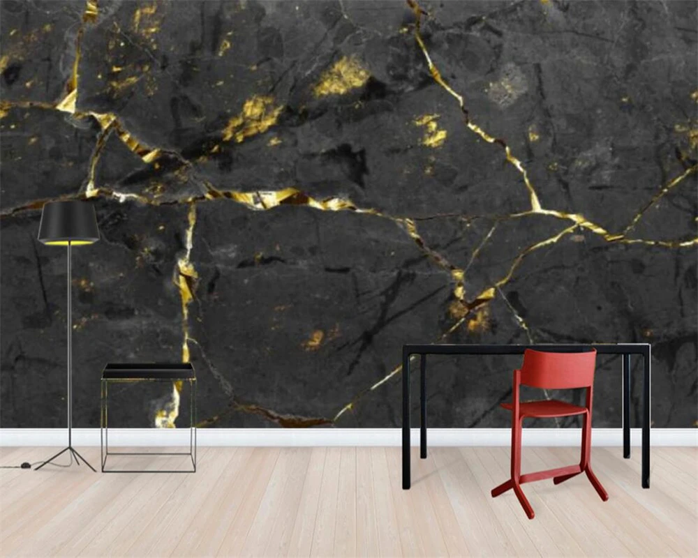 Beibehang домашний декор в европейском стиле роскошный благородный черный золотой