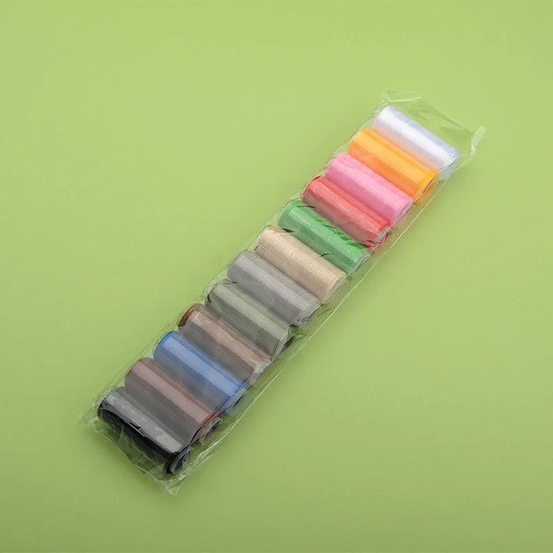 

12 Colors 120 Yard Polyester Embroidery Sewing Threads For Hand Sewn