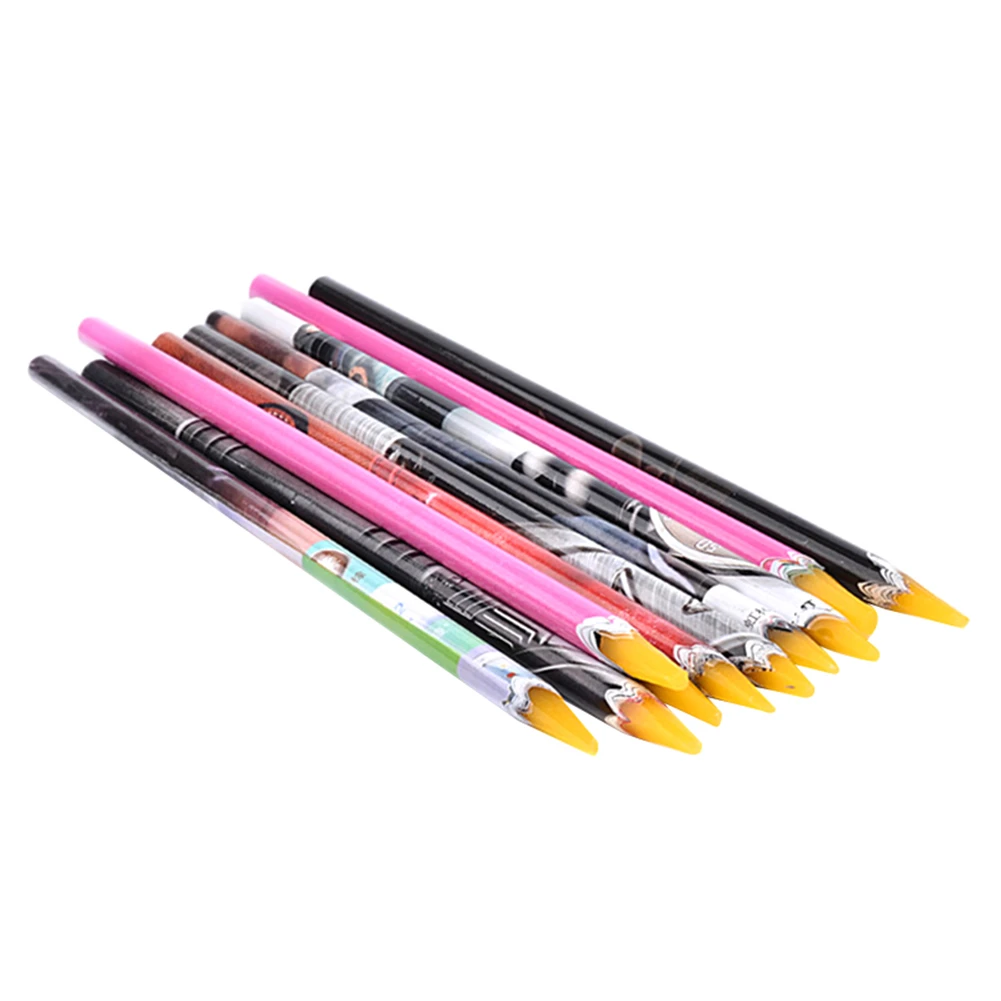 1Pc Nail Easily Picking Up Rhinestone Picker Wax Pen Manicure Dotting Tool Random Color | Красота и здоровье