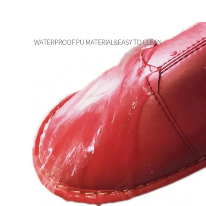 

Unisex home slippers women winter leather shoes woman microfiber indoor female house ladies slippers short plush shoes