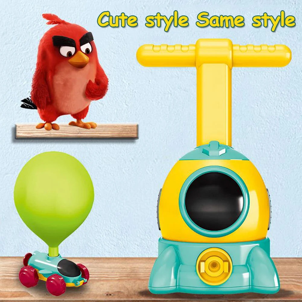 

New Power Balloon Car Toy Montessori Toys Education Experiment Toy Puzzle Fun Inertial Launch Tower Cars Toys For Children Gift