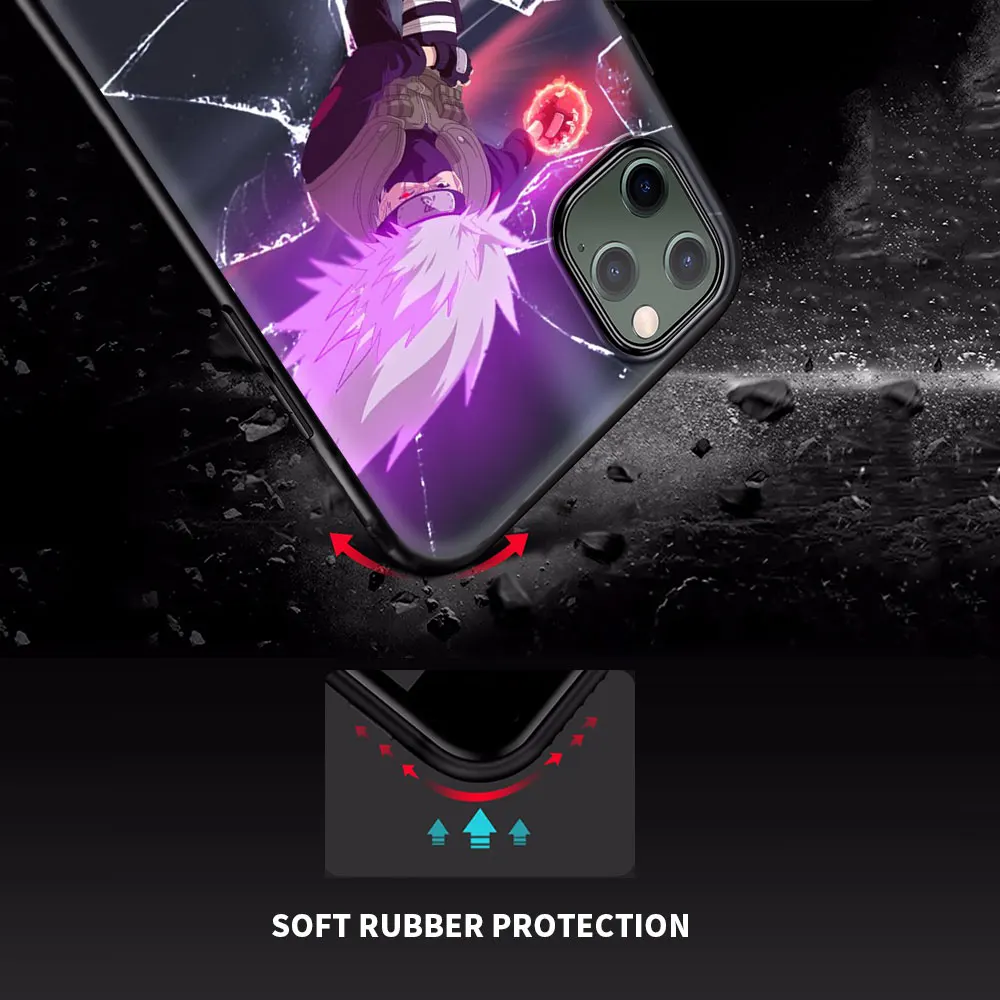 Стильный силиконовый чехол для Apple iPhone 11 12 Pro Max SE 2020 7 8 Plus X XR XS 6 черный мягкий