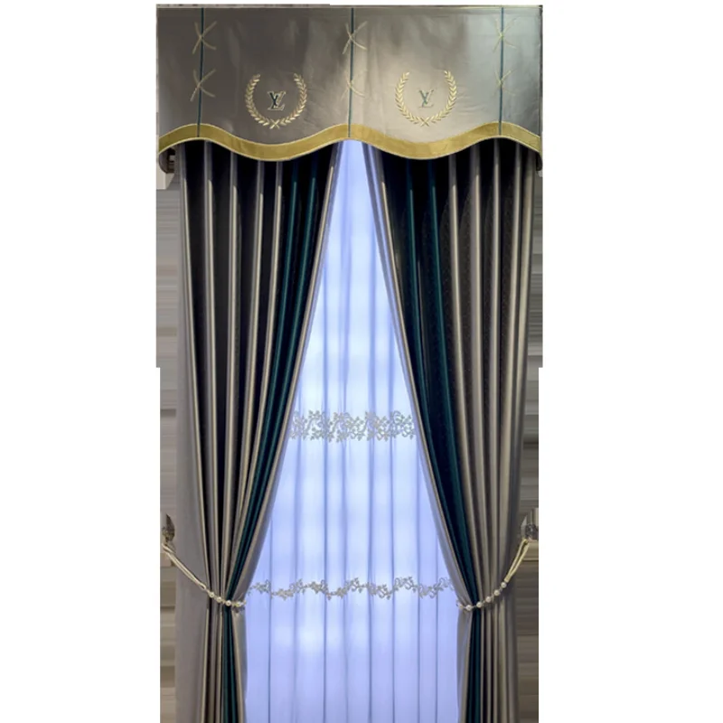 Роскошные французские шторы в скандинавсветильник стиле классические занавески