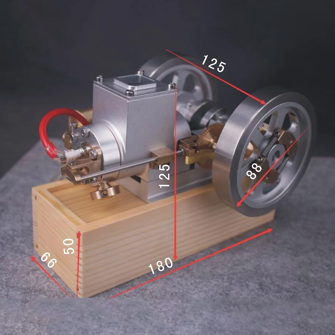 

Metal Horizontal Hit And Miss Complete Engine Model Gas Stirling Engine With Hand Start Device