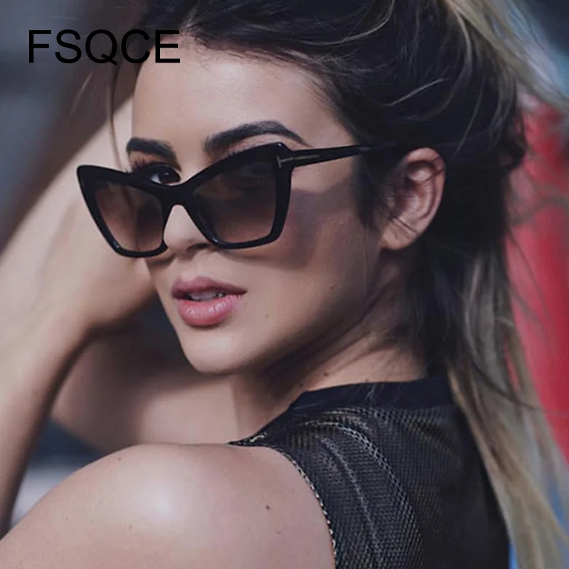 Женские сексуальные солнцезащитные очки кошачий глаз 2019 новые женские модные